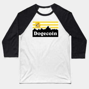 Dogecoin to the Moon Baseball T-Shirt